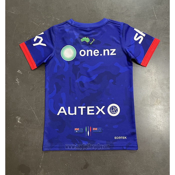 Maglia Bambini Nuova Zelanda Warriors Rugby 2024 ANZAC